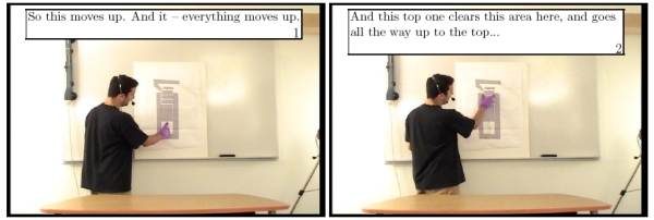 An example of keyframes extracted by our system